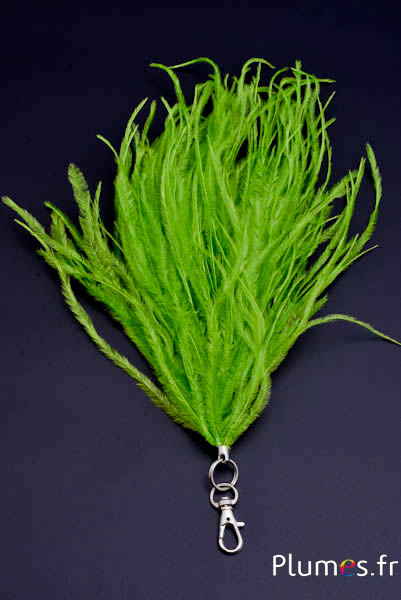 Pendentif autruche - 12 cm - lime